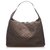 Gucci Brown GG Nylon Travel Bag Dark brown Leather Pony-style calfskin Cloth  ref.289182