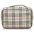 Burberry Brown House Check Canvas Pouch Multiple colors Beige Cloth Cloth  ref.289192
