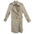 womens Burberry vintage t trench coat 36 Khaki Cotton Polyester  ref.289649
