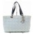 Dior Quilted Cannage Shopper Light Blue Denim Tote Metal  ref.290011