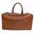Saint Laurent Duffle Ysl Luggage Brown Leather Weekend/Travel Bag  ref.290013