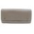 Céline Grey-Taupe Bicolor Yellow Bifold Snap Large Long Flap Wallet Beige Metal  ref.290039