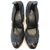 Chanel sandali Blu Tela  ref.290390