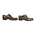 Louis Vuitton Scarpe Oxford Derby Stringate In Pelle Di Vitello Marrone Con Dettagli Brogue Tg 9 - vista 6