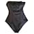 Maillot de bain une piece avec lacet sur le devant sans bretelles- vendu avec pochette ERES Negro Acetato  ref.290946