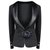 Chanel 2017 Veste '' Techno '' avec broche Tweed Noir  ref.291202