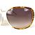 Dior "ita1 Gafas de sol Cannage Rim Blanco Marrón " - vista 10