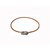 "Gargantilla o pulsera Hermès Infinity Loop con gancho plateado" Castaño Plata Cuero Plata  ref.291278