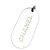 Chanel Chaveiro pingente CC Strip Dog Tag Charm  ref.291321