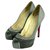 Christian Louboutin Maggie Grey 160 Red Bottoms Metal toe  ref.291502