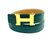 Hermès Hermes 24Kit de cinturón reversible con logotipo mm H Dorado Negro Marrón Oro blanco  ref.291515