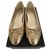 Chanel Ballerine in pelle di agnello dorata , taille 38 , Stato perfetto D'oro Agnello Pelle  ref.291909