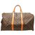 Louis Vuitton Keepall 50 Braun Leinwand  ref.292132