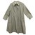 waterproof woman Burberry France vintage sixties t 40 Khaki Cotton  ref.292256