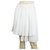 Ermanno Scervino White Asymmetric Pleated high waisteded Skirt size 40 Polyester  ref.292460