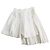 Ermanno Scervino White Asymmetric Plissee Rock mit hoher Taille 40 Weiß - Ansicht 4