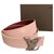 Louis Vuitton Cinturones Rosa Cuero  ref.292870