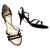 Chanel Des sandales Cuir vernis Blanc  ref.293135