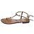 Jimmy Choo flache Sandalen beige Leder Größe 37