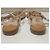 Jimmy Choo flache Sandalen beige Leder Größe 37 - Ansicht 5