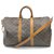 Louis Vuitton Monogram Keepall Bandouliere 45 Duffle Bag with Strap Brown Leather Metal  ref.293453