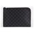 Louis Vuitton Damier Graphite Pochette Jour PM Zip Around Portfolio Black Leather  ref.293489