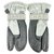 Chanel Snowboard de ski de neige gris CC Mitten Gloves Cuir  ref.293557