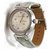 Louis Vuitton Diamond Tambour Lovely Watch 34MM Leather Silver Steel  ref.293614