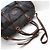 Mulberry Duffle grande preto x marrom com alça Travel Boston - vista 4