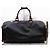 Mulberry Duffle grande preto x marrom com alça Travel Boston - vista 5