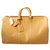 Louis Vuitton Keepall de cuero Epi beige raro 45 Conjunto completo de bolsa de lona Boston  ref.293659