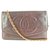 Wallet On Chain Chanel Bordeaux Burgunder Kaviar Leder Geldbörse auf Chain Flap Bag WOC Kette  ref.293693