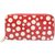 Louis Vuitton Portefeuille zippy à monogramme rouge Vernis Kusama Infinity Dots Cuir  ref.293695