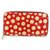 Louis Vuitton Kusama Infinity Dots Pumpkin Red Monogram Vernis Zippy Wallet  ref.293978