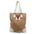 Louis Vuitton Brown Monogram Mini Lin Gaston V Tanger Tote bag Light brown  ref.293996