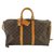 Louis Vuitton Monogramm Keepall Bandouliere 45 Reisetasche mit Riemen Braun Leder  ref.294012