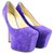 Giuseppe Zanotti Plataforma Gamuza Morado Denny Sky High Lisa 36gza3917 Suecia  ref.294092