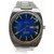 Omega Silver x Blue Seamaster Day Date Watch Steel  ref.294110