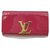 Louis Vuitton Indische Rose Portefeuille Louise Brieftasche Flap Pink Vernis  ref.294342