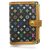 Louis Vuitton Agenda PM con monogramma nero multicolore ad anello piccolo Pelle Metallo  ref.294377