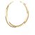 Chanel Goldfarbene Perlenkette Weißgold  ref.294818