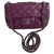 Timeless Chanel Roxo Couro  ref.294854