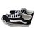 Vans Moda antiga Preto Branco Lona  ref.294928