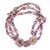 Chanel Perla gris, Cuentas y cristales morados, Collar con CC en capas Púrpura Metal  ref.295388