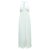 Alice + Olivia Vestido de noite elegante marfim maxi Branco Cru Seda  ref.295407