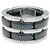 Chanel "Ultra" large model ring in white gold and black ceramic.  ref.295539