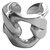 Hermès Capture Ring Silvery Silver  ref.295568