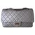 Chanel Tasche 2.55 maxi Grau Leder  ref.295624