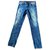 Damen Tommy Hilfiger Jeans mit geflochtenem Gürtel Blau Baumwolle  ref.295853