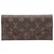 Louis Vuitton Brown Monogram Sarah Long Wallet Cloth  ref.296392